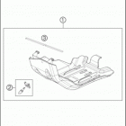 2016 FE 501S CHASSIS Зажита двигателя