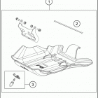 2016 TE 300 CHASSIS Зажита двигателя