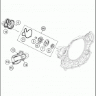 2016 FE 501S ENGINE Водяной насос