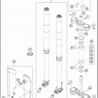 2016 TE 125 CHASSIS Передняя вилка