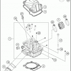 2016 FC 450 ENGINE Головка цилиндров