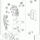 2016 FE 350S CHASSIS Передний тормозной суппорт