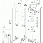 2016 FE 450 CHASSIS Передняя вилка