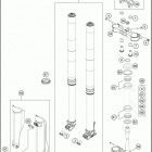 2016 FC 250 CHASSIS Передняя вилка