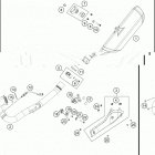 2016 701 ENDURO CHASSIS Глушитель