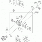 2016 TC 85 CHASSIS Передний тормозной суппорт