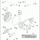 2016 TE 300 ENGINE Кожух сцепления