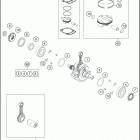 2016 FC 350 ENGINE Crankshaft , piston