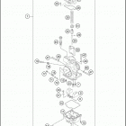 2016 TC 125 ENGINE Карбюратор