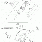 2016 TC 125 CHASSIS Глушитель