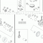 2016 FE 250 ENGINE Crankshaft , piston