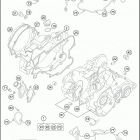 2016 TC 85 ENGINE Картер двигателя