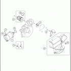 2016 TE 300 ENGINE Электрический стартер
