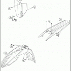 2016 TC 85 CHASSIS Обтекатель, крылья