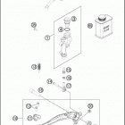 2016 FE 250 CHASSIS Тормозной цилиндр задний