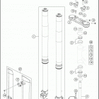 2016 TC 85 CHASSIS Передняя вилка