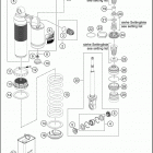 2016 TC 85 CHASSIS Амортизатор в разборе