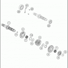 2016 FE 501S ENGINE Трансмиссия-ведомый вал