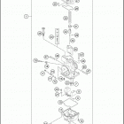 2016 TE 125 ENGINE Карбюратор