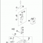 2016 FE 350S CHASSIS Тормозной цилиндр задний