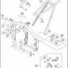 2016 TC 85 CHASSIS Frame, sub frame