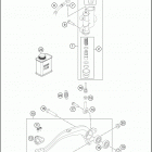 2016 TC 85 CHASSIS Тормозной цилиндр задний