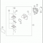 2016 TE 125 ENGINE Мощностной клапан