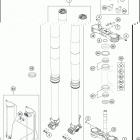 2016 FE 501S CHASSIS Передняя вилка