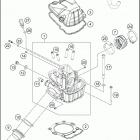 2016 FE 501S ENGINE Головка цилиндров