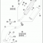 2016 TC 85 CHASSIS Глушитель