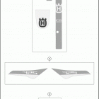 2016 TC 125 CHASSIS Наклейки