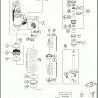 2016 TC 250 CHASSIS Амортизатор в разборе