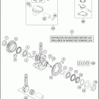 2016 701 ENDURO ENGINE Crankshaft , piston