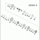 2016 FE 350 ENGINE Трансмиссия 2-контрпривод