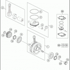 2016 FE 501S ENGINE Crankshaft , piston
