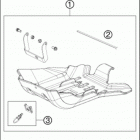 2016 TE 125 CHASSIS Зажита двигателя