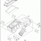 2016 701 ENDURO CHASSIS Воздушный фильтр