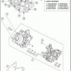 2016 TC 125 ENGINE Картер двигателя