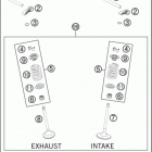 2016 FE 350 ENGINE Клапана