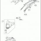 2016 FE 250 CHASSIS Обтекатель , крылья