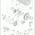 2016 FE 250 ENGINE Сцепление