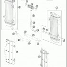 2016 TC 250 ENGINE Система охлаждения