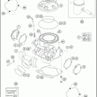 2016 TE 300 ENGINE Цилиндр,головка цилиндров