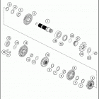 2016 FC 250 ENGINE Трансмиссия 2-контрпривод