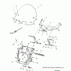 N19TCBAA/TCAAA - CHIEFTAIN/CHIEFTAIN LIMITED ALL OPTIONS Body, fairing asm, windshield mount - n19tcbaa  / ...