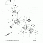 SCOUT SIXTY ALL OPTIONS (N20MSA11/MSB11) Fuel system, fuel clam shell  /  throttle body - n...