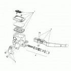 N18TCEAA - CHIEFTAIN ELITE ALL OPTIONS Brakes, front, lever and master cylinder - n18tcea...