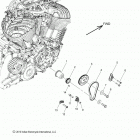 N17TCAAA/TRAAA - CHIEFTAIN/ROADMASTER ALL OPTIONS Engine, cam chain and sprockets - n17tcaaa  /  tra...