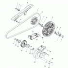 N18MTA00/MTB00 - SCOUT BOBBER ALL OPTIONS Drive train, sprockets, guards and belt - n18mta00...