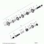 SCOUT SIXTY ALL OPTIONS (N21MSA11/MSB11) Drive train, input  /  output shaft asm. - n21msa1...